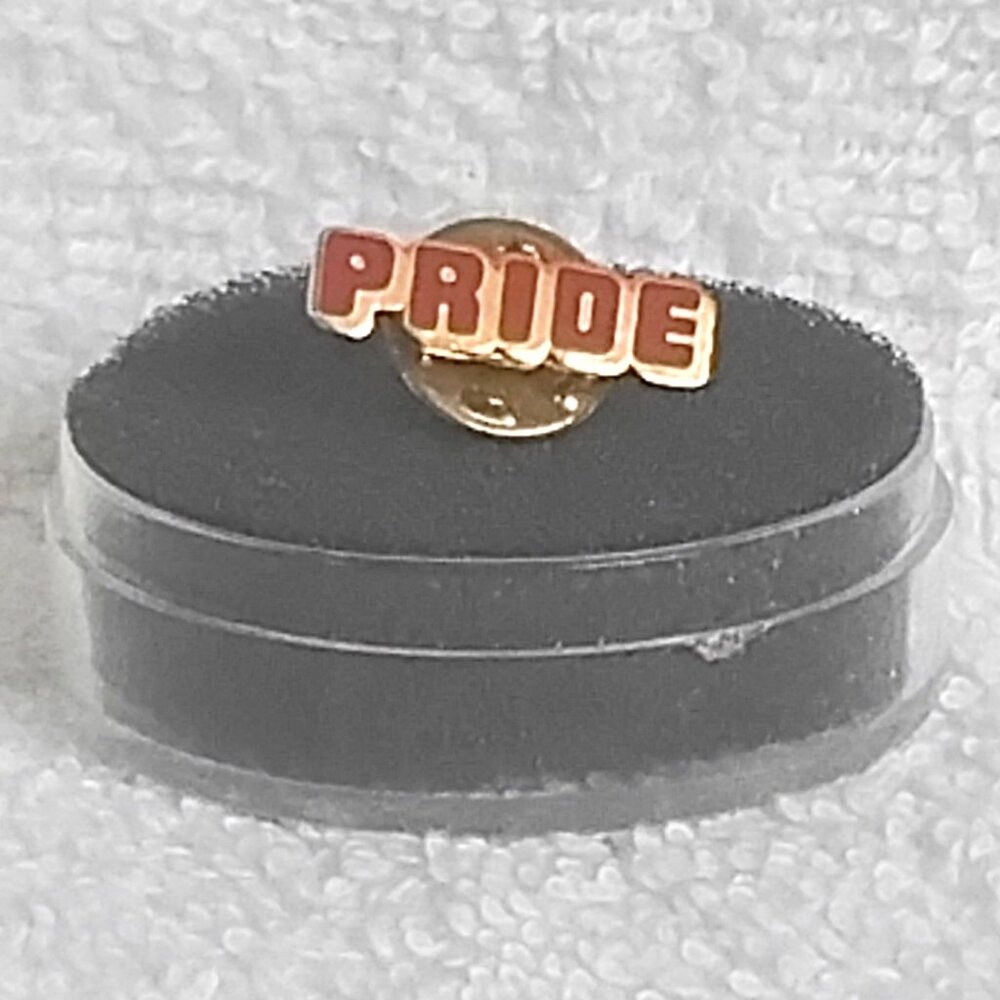 PRIDE Brass & Enamel Pin!!